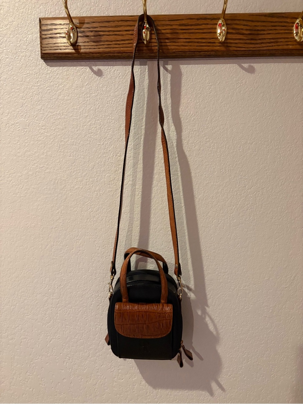 Y2K Black and Brown Crossbody Mini Bag - Bellerose